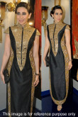 Karishma Kapoor Black Georgette And Silk Anarkali Churidar Suit