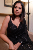 Black Heavy Work Georgette Saree with Sleeveless Sequin Blouse