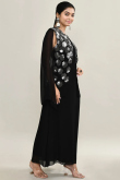 Black Georgette Kurti with Sequins Work for Wedding Party