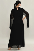 Black Georgette Kurti with Sequins Work for Wedding Party