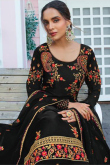 Black Georgette Sharara Suit