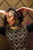Black Net Embroidered Sharara Suit