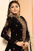 Black Net Lehenga with Silk Choli