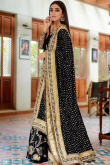 Black Silk Pakistani Party Wear Lehenga With Zari Work