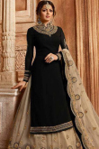 Plus Size Black With Oat Beige Lehenga Choli for Wedding & Party
