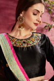 Blue Banglori Silk Lehenga with Banglori Silk Choli