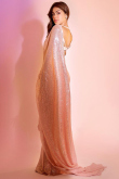Bollywood Styal Light Pink Georgette Embroidered Cocktail Saree 
