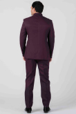 Burgundy Maroon Viscose Jodhpuri Style Plain Men's Coat Pant