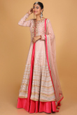 Silk Cerise Pink Wedding Wear Lehenga Choli