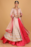 Silk Cerise Pink Wedding Wear Lehenga Choli