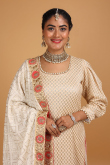 Georgette Lehenga in White colour with Resham Work for Wedding & Party