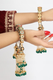 Alloy Multi Color MeenaKari Kaleera Style Kada