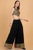 Sangeet Special Zari Embroidered Wedding Palazzo With Top
