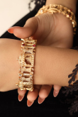 Gold Plated Kundan Studded Kada 