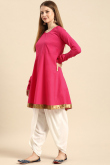 Cerise Pink Rayon Kurti