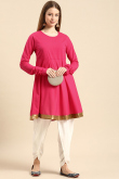 Cerise Pink Rayon Kurti