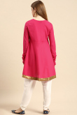 Cerise Pink Rayon Kurti