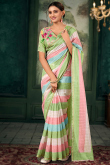 Chanderi Printed Multi Color Casual Wear Saree