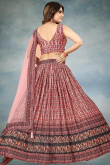 Chinnon Light Weight Printed Light Pink Lehenga