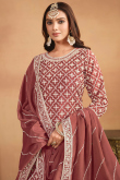 Chinnon Multi Color Embroidered Long Choli Lehenga 