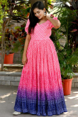Chinnon Punch Pink Bandhej Printed Kurti