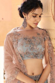 Ash Grey Satin Silk Lehenga