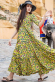 Cotton Printed Kurti In Pear Green Colour