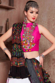 Cotton Silk Lace Embroidered White Flared Lehenga
