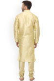Men Kurta Pajama in Cotton Sky Blue with Resham Work for Party 