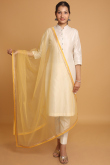 Yellow Net Dupatta