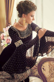 Dark Purple Color Silk Lehenga with Silk Choli