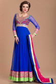 Designer Royal Blue Color Readymade Anarkali Suit
