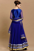 Royal Blue Anarkali Churidar Suit