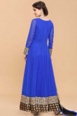 Royal Blue Georgette Anarkali Suit