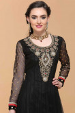 Black Net Eid Anarkali Suit