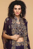 Purple Lehenga Choli with Jacket 