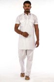 White Cotton kurta with Pajama