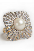 Pearl Alloy Rings For Women