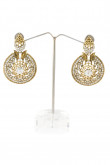 Golden Crystal Studded Earrings
