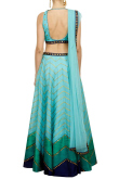 Cyan Art Silk Lehenga With Art Silk Choli