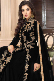 Black Georgette Wedding Lehenga Choli With Net Dupatta