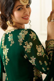 Bollywood Ayesha Takia Green Georgette Anarkali Churidar Suit