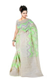 Green Art Silk Saree With Banglori Silk Blouse