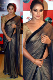 Bollywood Black Georgette Saree With Banarasi Silk Blouse