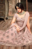 Stylish Net Anarkali Suit With Dupatta In Pink Color