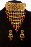 Choker Necklace Set with Jhumka Earrings Set