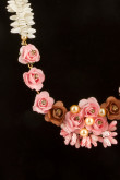 Flower Necklace Set with Jhumka Earring and Tika