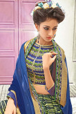 Multi Colour Georgette Saree with Art Silk Net Blouse
