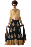 Black Silk Lehenga with Banglori Silk Choli