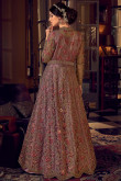 Stone Work Embroidered Net Mauve Pink Anarkali Suit